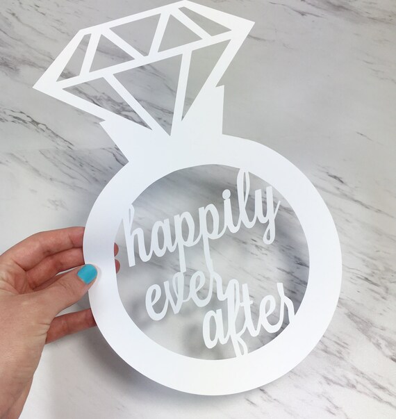 Happily Ever After sign | Paper cut wedding sign | Wedding decor banner ...