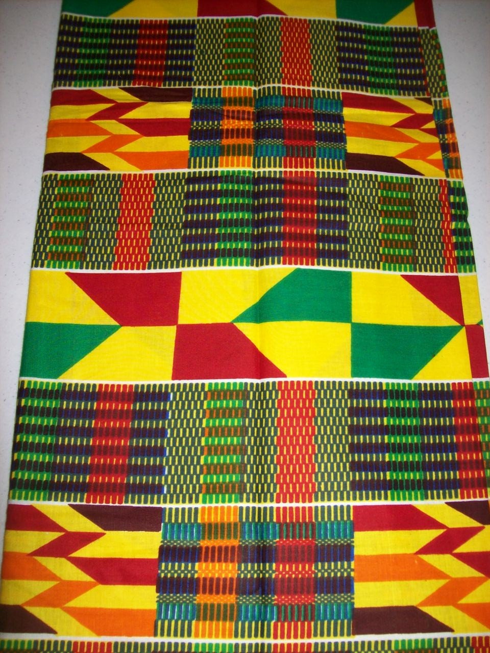 Kente per yard Yellow Green Red Kente print/ Kente prints/