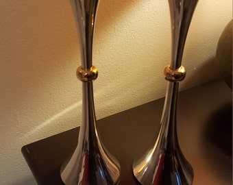 Vintage Dansk Silver Candlesticks