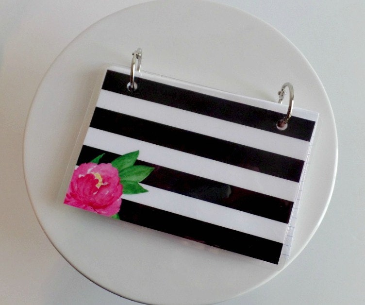 Index Card Binder 4 x 6 Index Card Holder Personalized