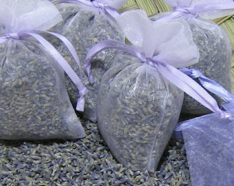 50 HIGHEST FRAGRANCE Organic Lavender Sachet Bridal Shower Favor Dry Wedding Flower Biodegradable Toss Purple Ivory White Blue Pink Green