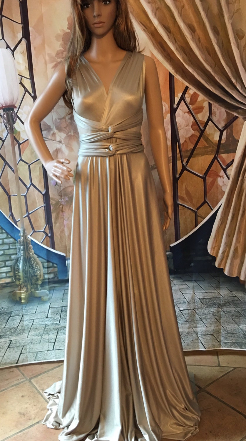 golden colour gown
