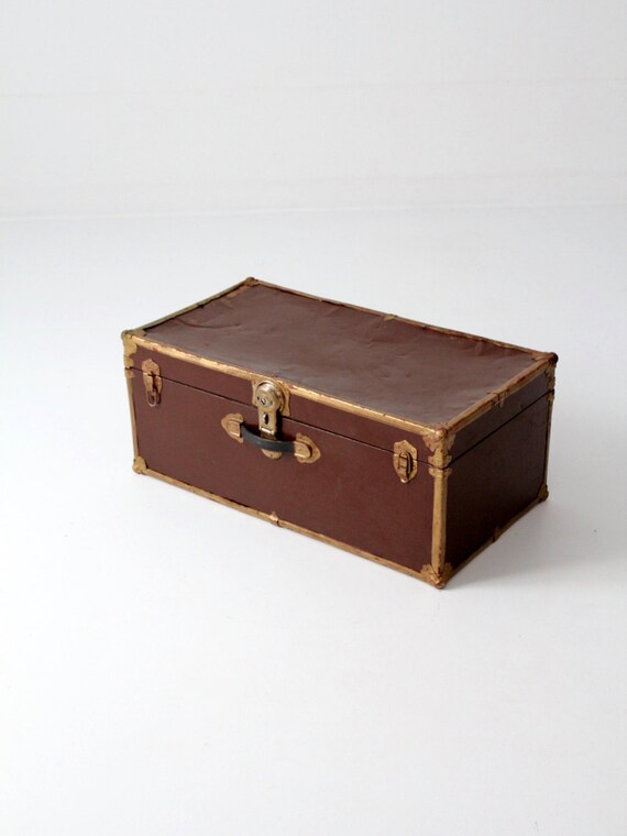 vintage trunk painted metal steamer trunk storage by 86home