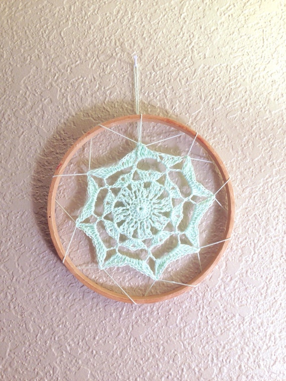 Crocheted Doily Embroidery Hoop Wall Hanging by CsqDesigns on Etsy