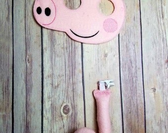 pig mask and tail Pretend Play Set Party Favor Dress Up