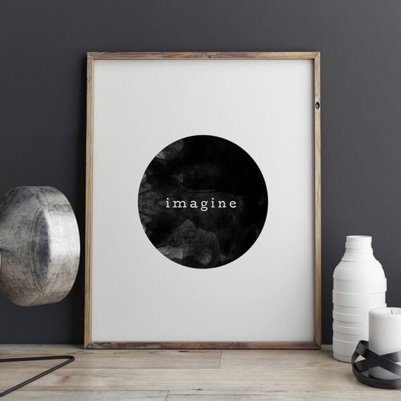 Imagine Print by CocoEllaDesigns on Etsy