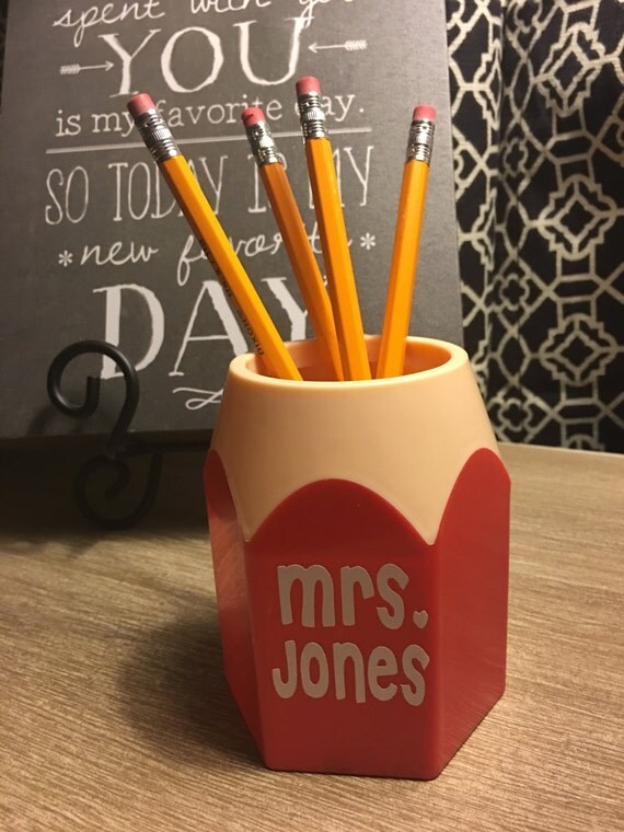 Personalized Pencil Holder Teacher Gift Teacher