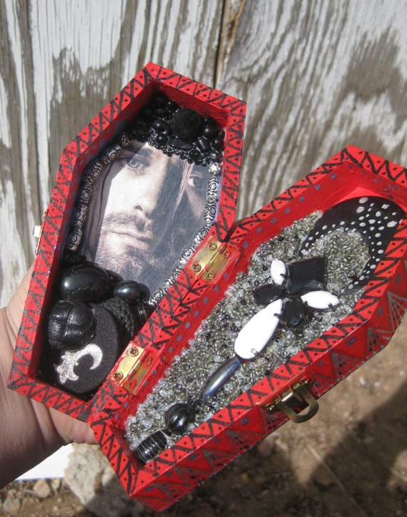 Kurt Cobain Coffin Shrine Altar Box