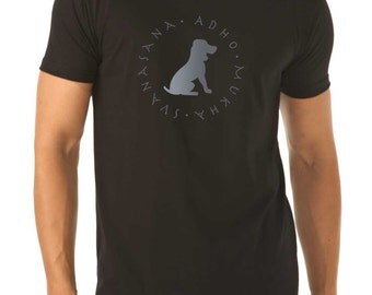 Men's Yoga T-Shirt/ Downward Facing Dog /Sanskrit shirt /Gift for men / Gift for Yogi/ Father's Day Gift/ Life is Balance®