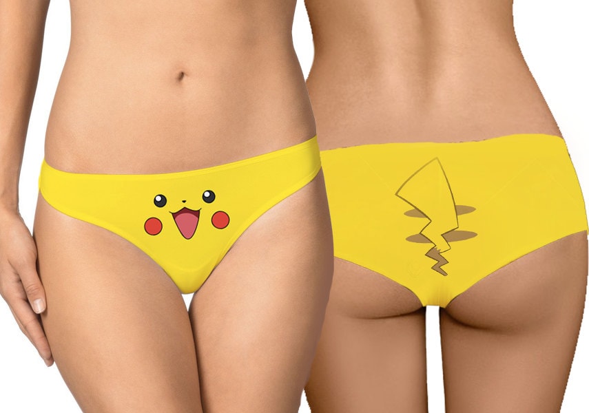Pikachu underwear Pokemon full print panties