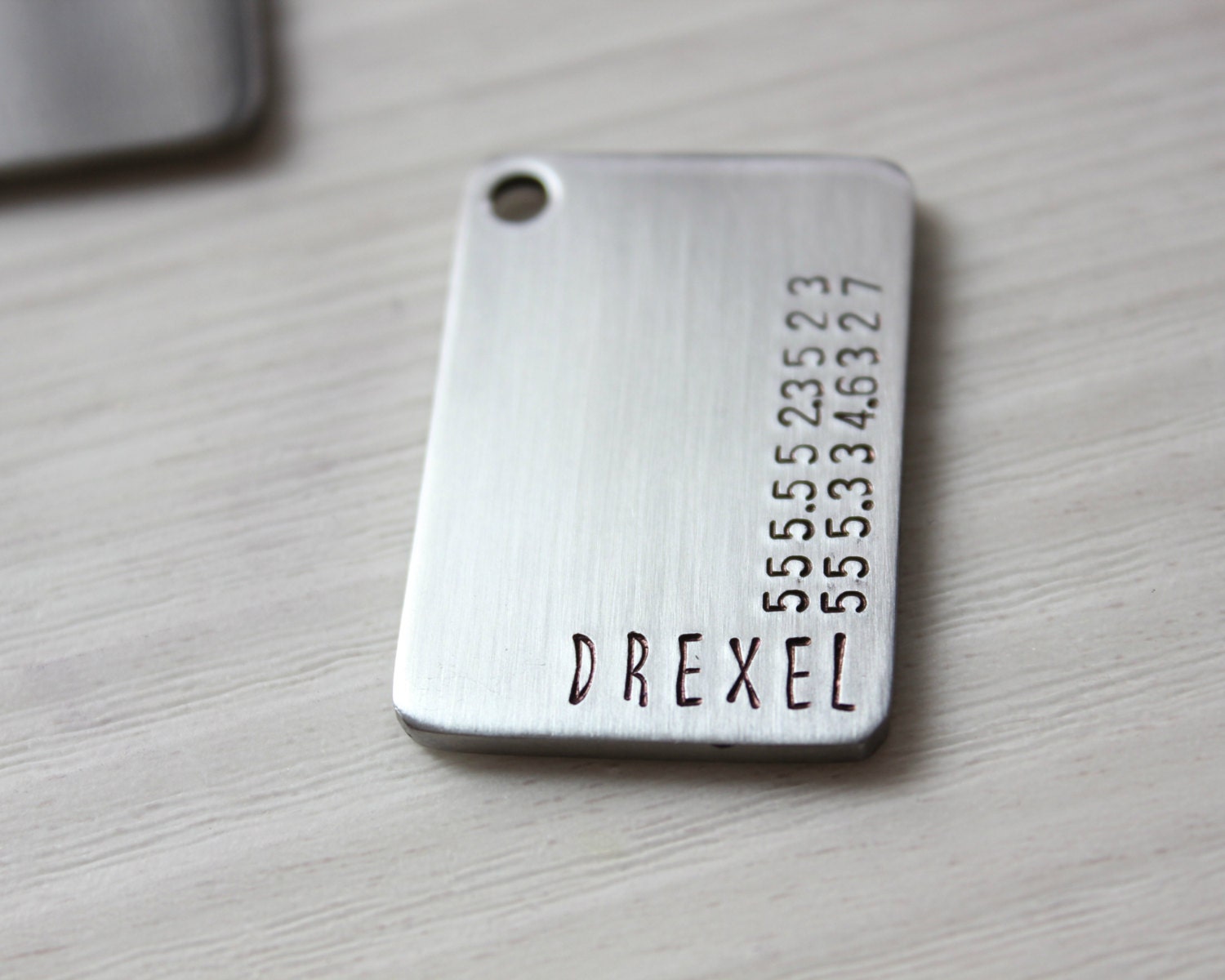 No.64 // Custom Dog Tag // Heavy Duty Stainless by CanineHabits
