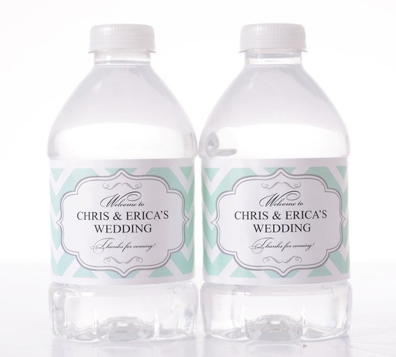 Vintage Wedding Stickers - 30 Wedding Water Bottle Labels - Need a different quantity? Click on the "choose total" tab to see all pricing Il_570xn