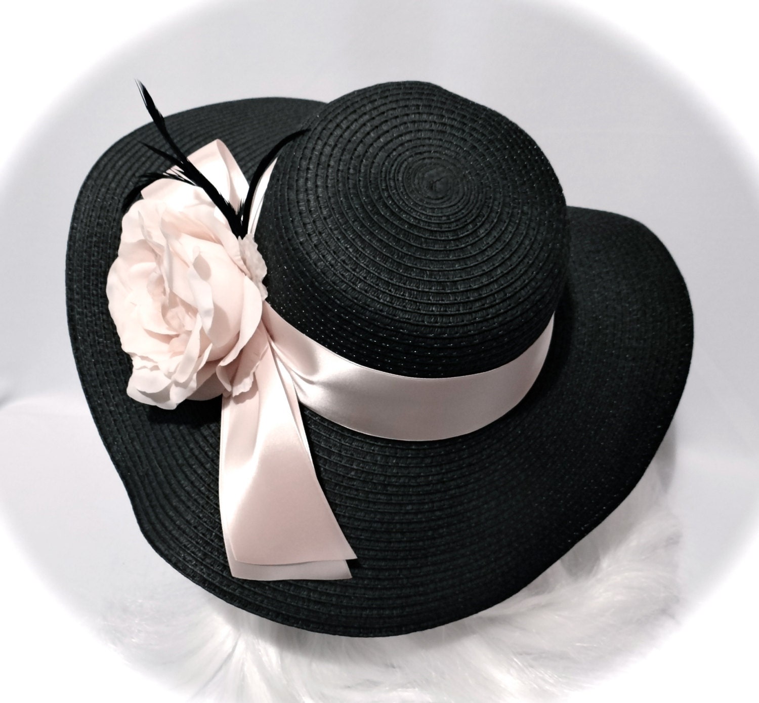 Black Derby Hat Women’s Hats Accessories Black & by Marcellefinery