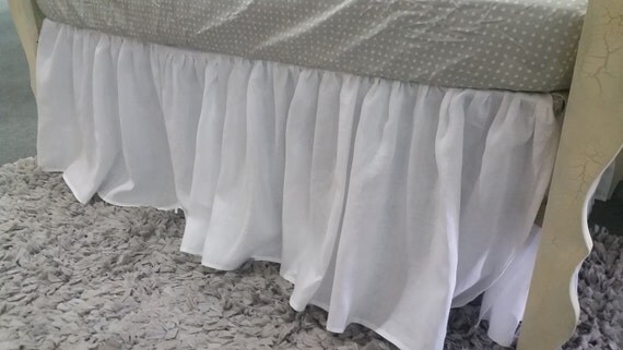 shabby chic crib skirt linen crib skirt by shabby chic crib skirt linen crib skirt by