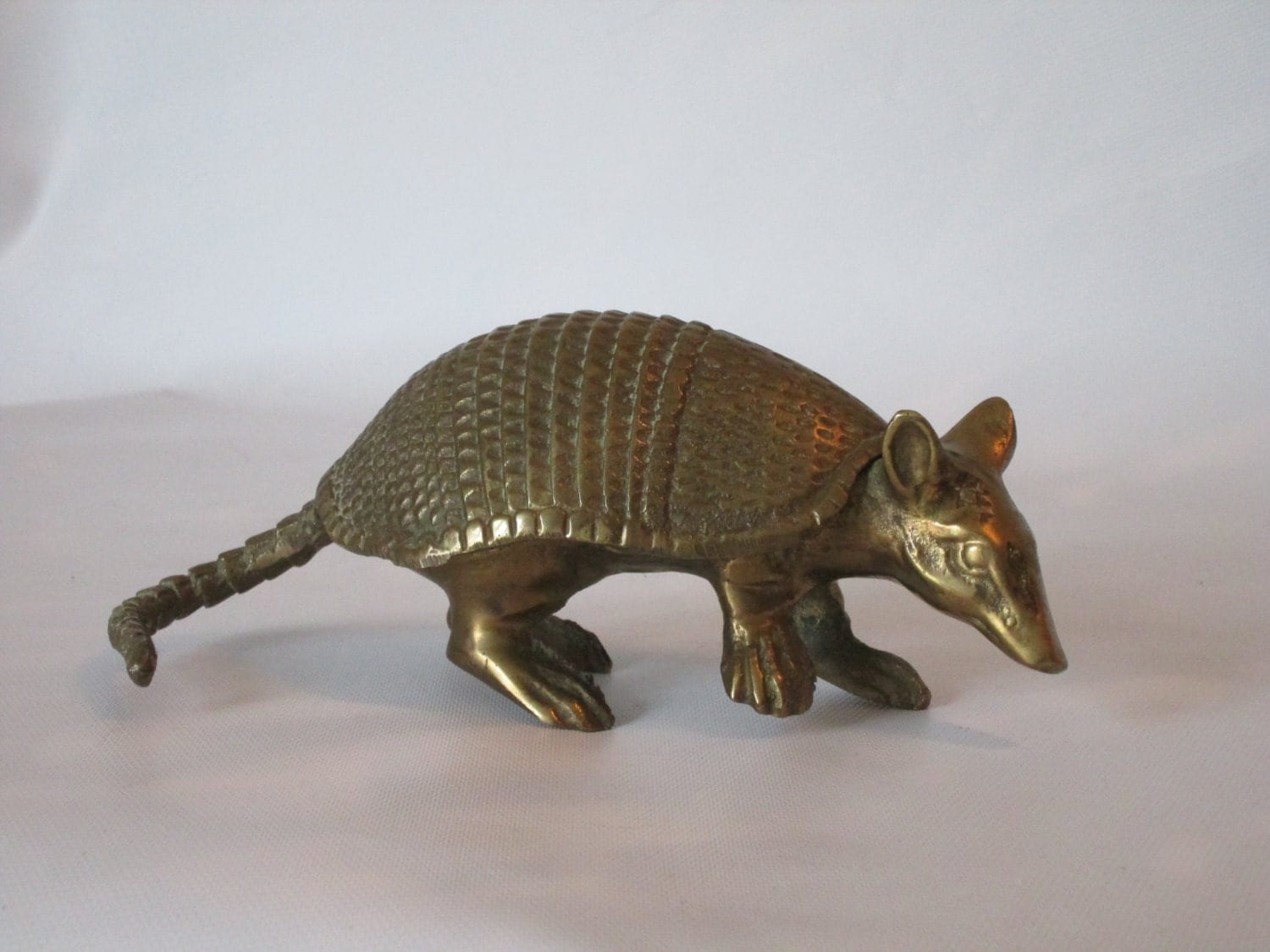 Solid Brass Armadillo Sculpture