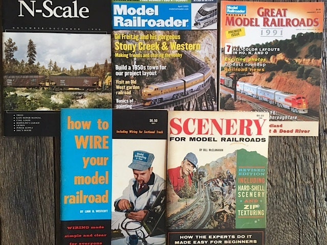 ON SALE Vintage Model Railroad Magazines 5 Model Train