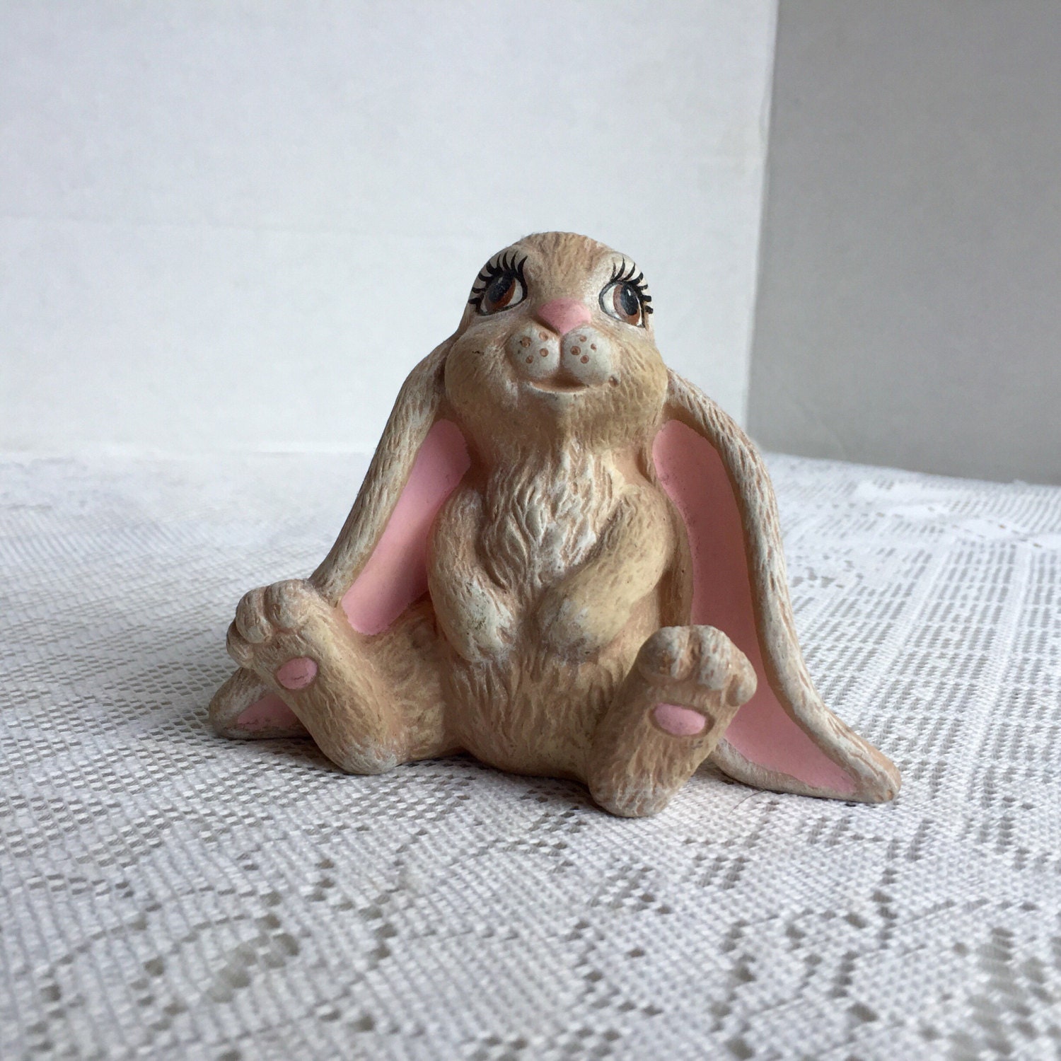 gitzy brown floppy eared easter bunny rabbit plush