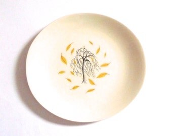 Vintage Johnson Plate Autumn Tree Plate