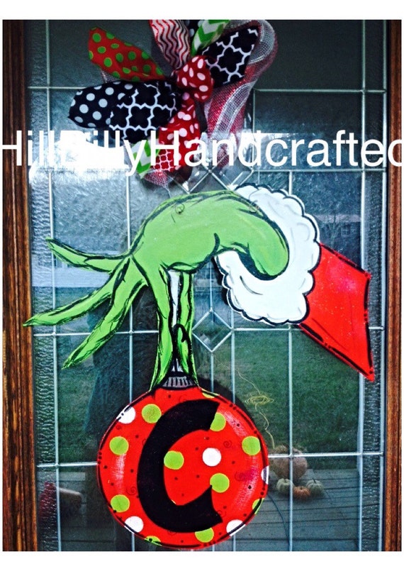 The Grinch Door Hanger Christmas Door Hanger