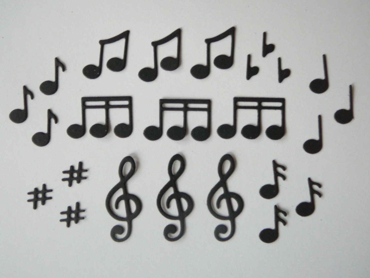 24pc. Music Note Die Cut Embellishment Set for Scrapbooking