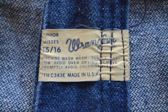 VTG 70s Rainbow Wrangler Jeans Stitched Pockets High Waisted