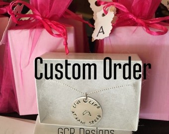 Hand Stamped Necklace Pendant Handstamped Jewelry Handstamped Necklace Quote Jewelry Custom Jewelry Personalized Jewelry Necklace Charms