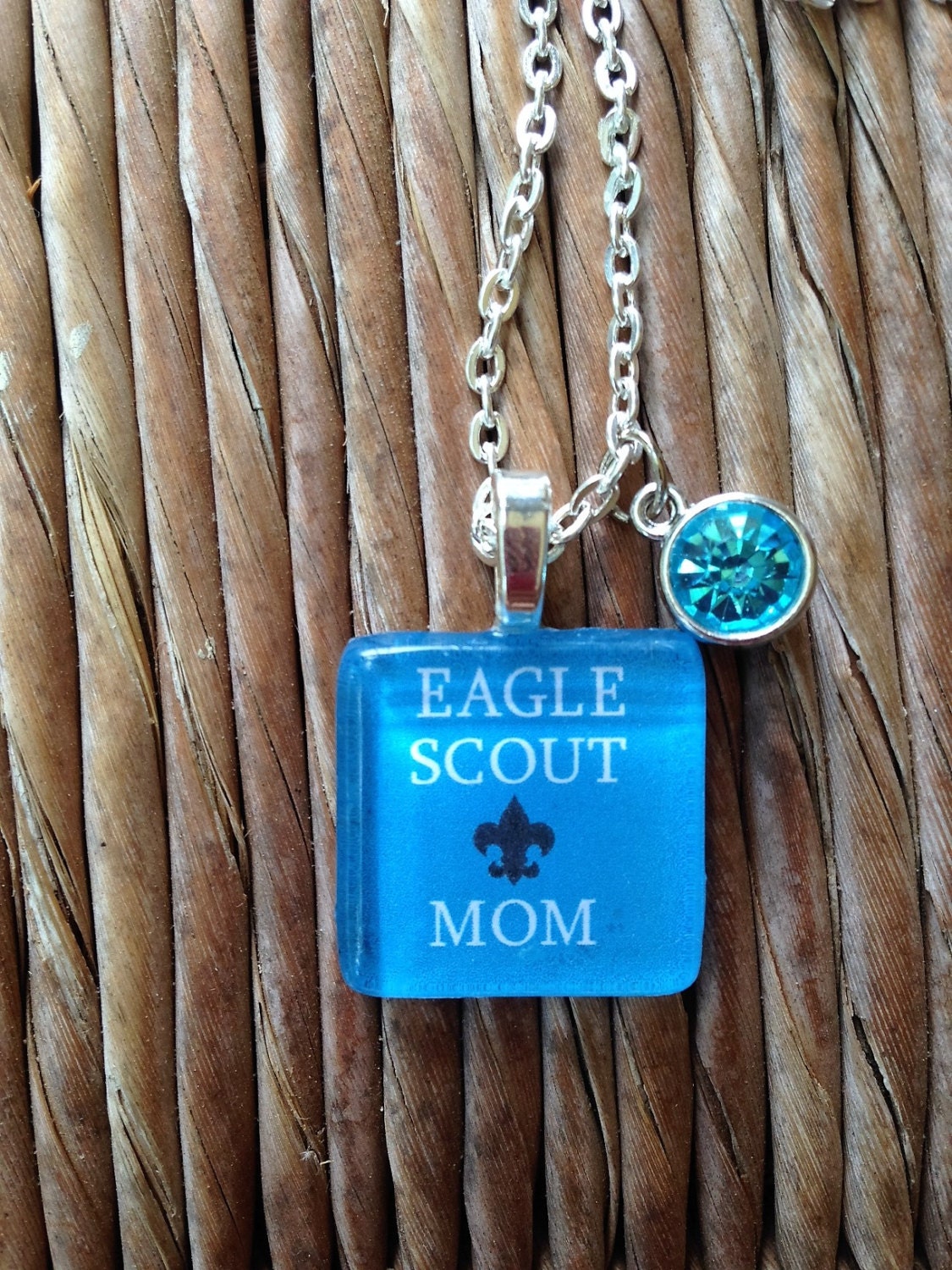 Eagle Scout Mom Charm Necklace