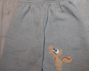 Squirrel Reaching - Sweatpants for men -Funny gift for boyfriend - Husband - or anyone in your life with a slightly warped sense of humor.