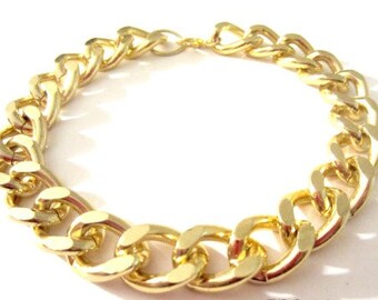 Gold Chain Bracelet. Chunky Chain Bracelet. Chain Link Bracelet. Chunky Chain. Chain Bracelet. Chain Jewelry