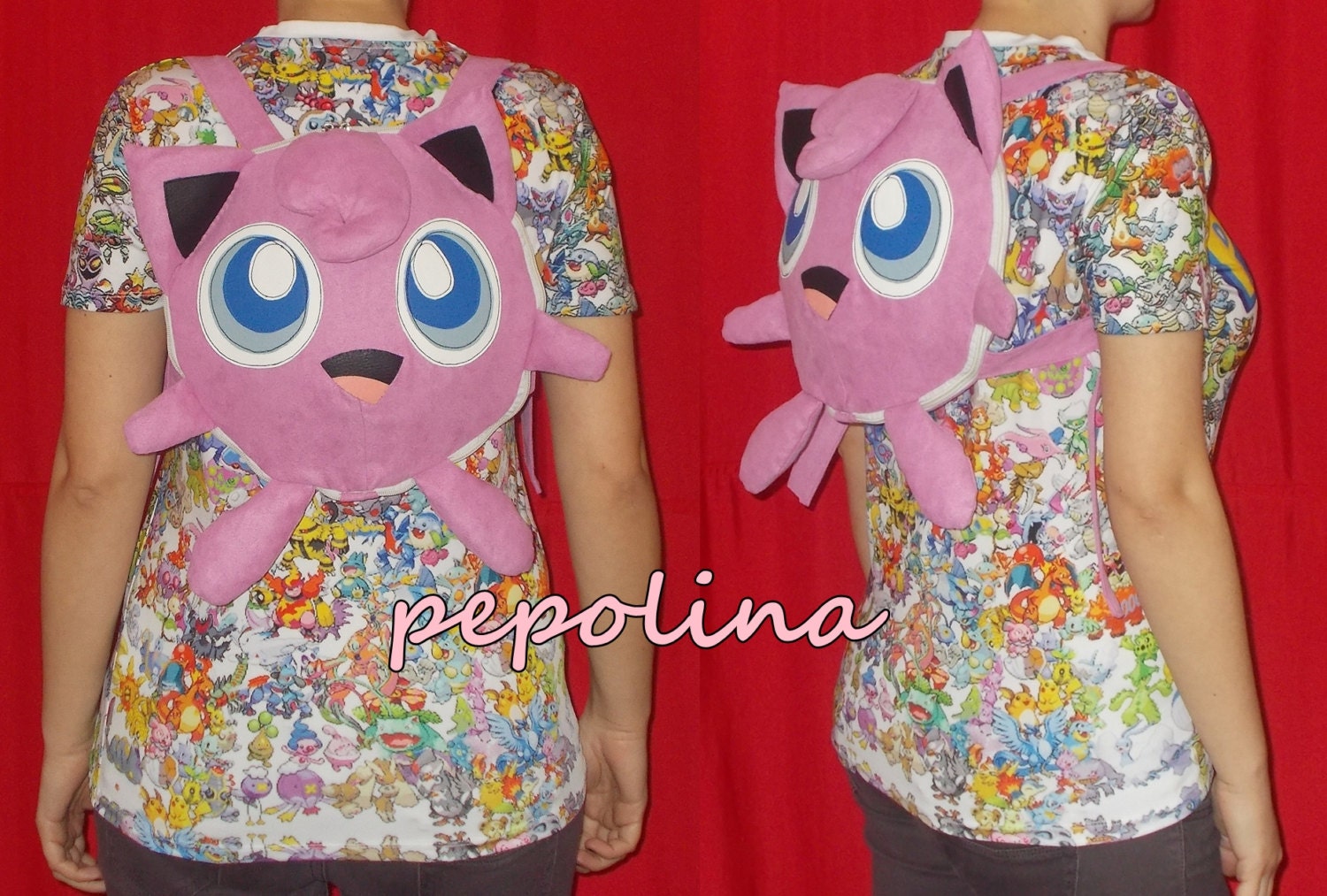 Jigglypuff Pokemon Plush Backpack