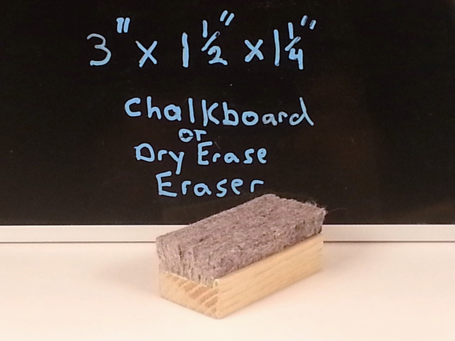 Medium Chalkboard or Dry Erase Eraser Handmade FI0126