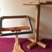 3 pc. Oak Rug Hooking Frame, Sit-on, & Floor Stand Combo, Kits, Patterns, Wool Strips