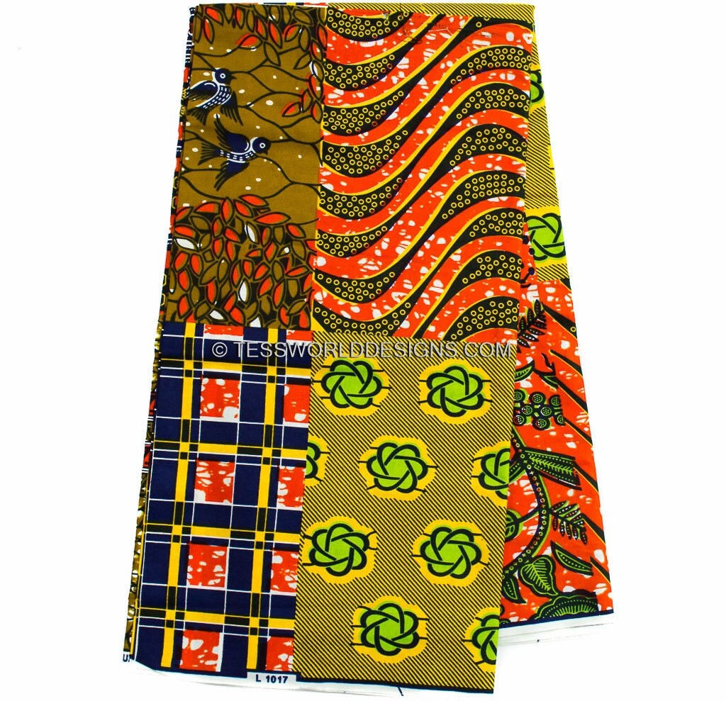 Best Patchwork African fabric/ Ankara fabric/ Gold Ankara
