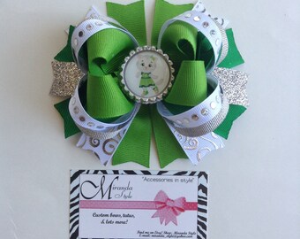 Daniel Tiger Hair Bow- Katerina Kitty cat Hair Bow Daniel Tiger Birthday Bow daniel Tiger Party Katerina Kitty cat Bow *** FREE SHIPPING***