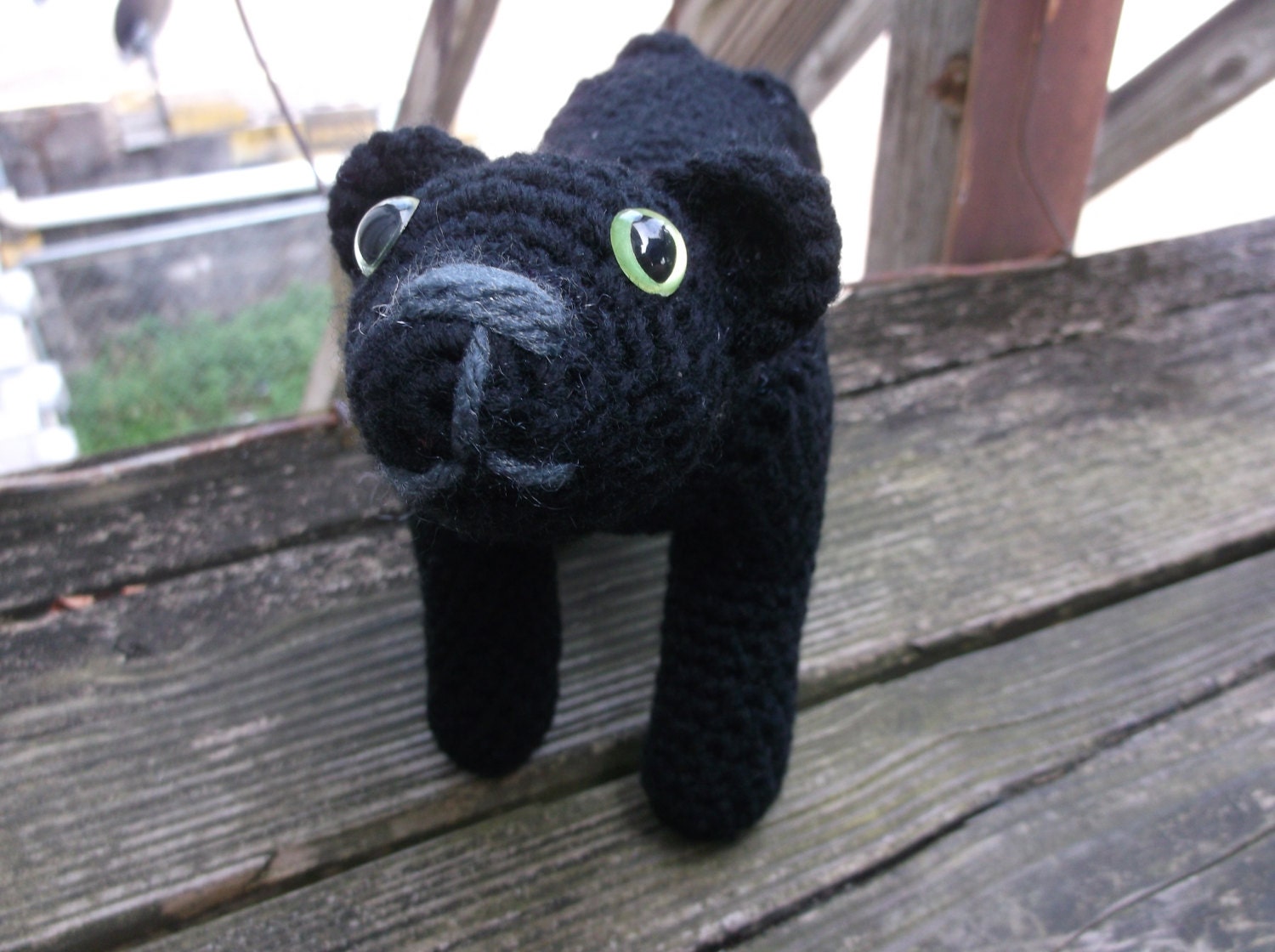 crochet black panther panther amigurumi black cat by