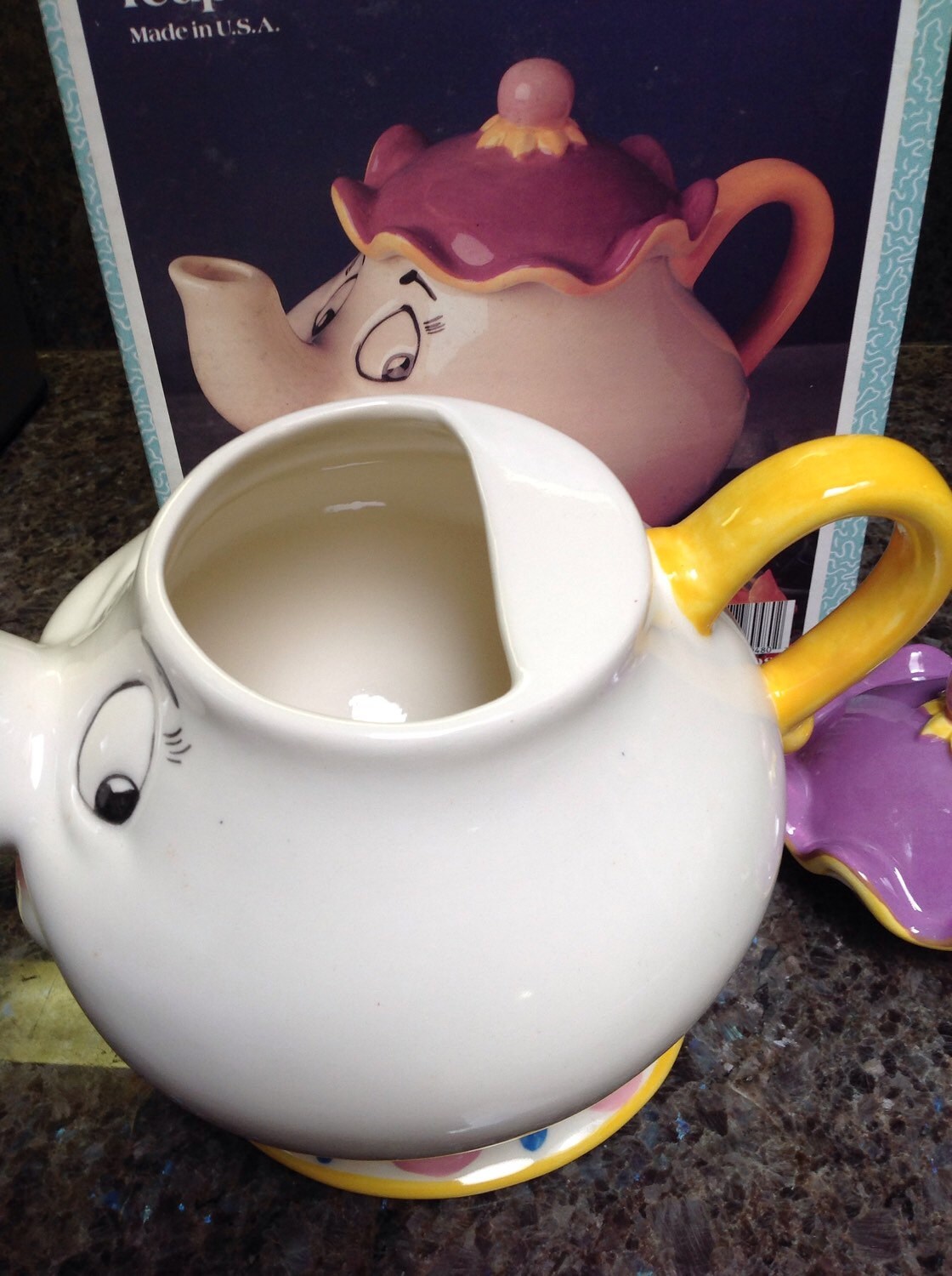 Vintage Mrs. Pott's TEAPOT Beauty And The Beast Treasure