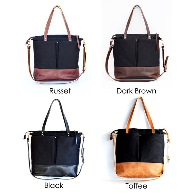 Waxed canvas & leather bags from Australia by ForestBags on Etsy