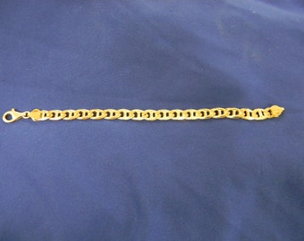 Sterling Silver 925 Lovely Loose Chain Style Bracelet 8" Long ET 6118