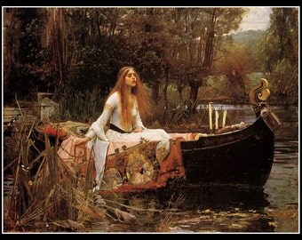 Art Print Lady Of Shalott John William Waterhouse 1888 Print 8 x 10