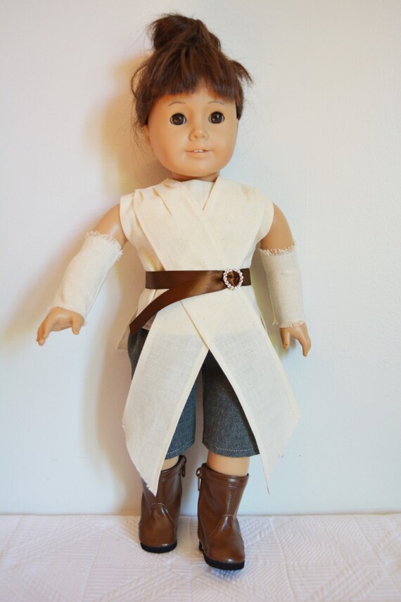 Handmade Doll Clothes Star Wars Rey Costume by LittlewestCraftShop