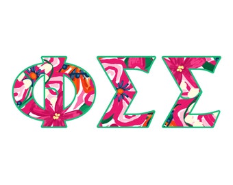 Phi Sigma Sigma sticker sorority, PhiSig tumbler decal, Laptop sticker, Multiple sizes available, Indoor / Outdoor 3 year rated vinyl (1693)