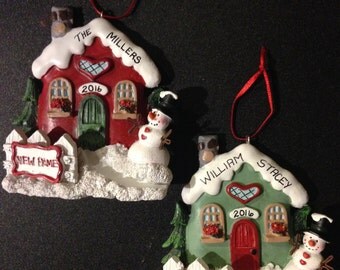 New Home or Our First Home Personalized Christmas Ornament