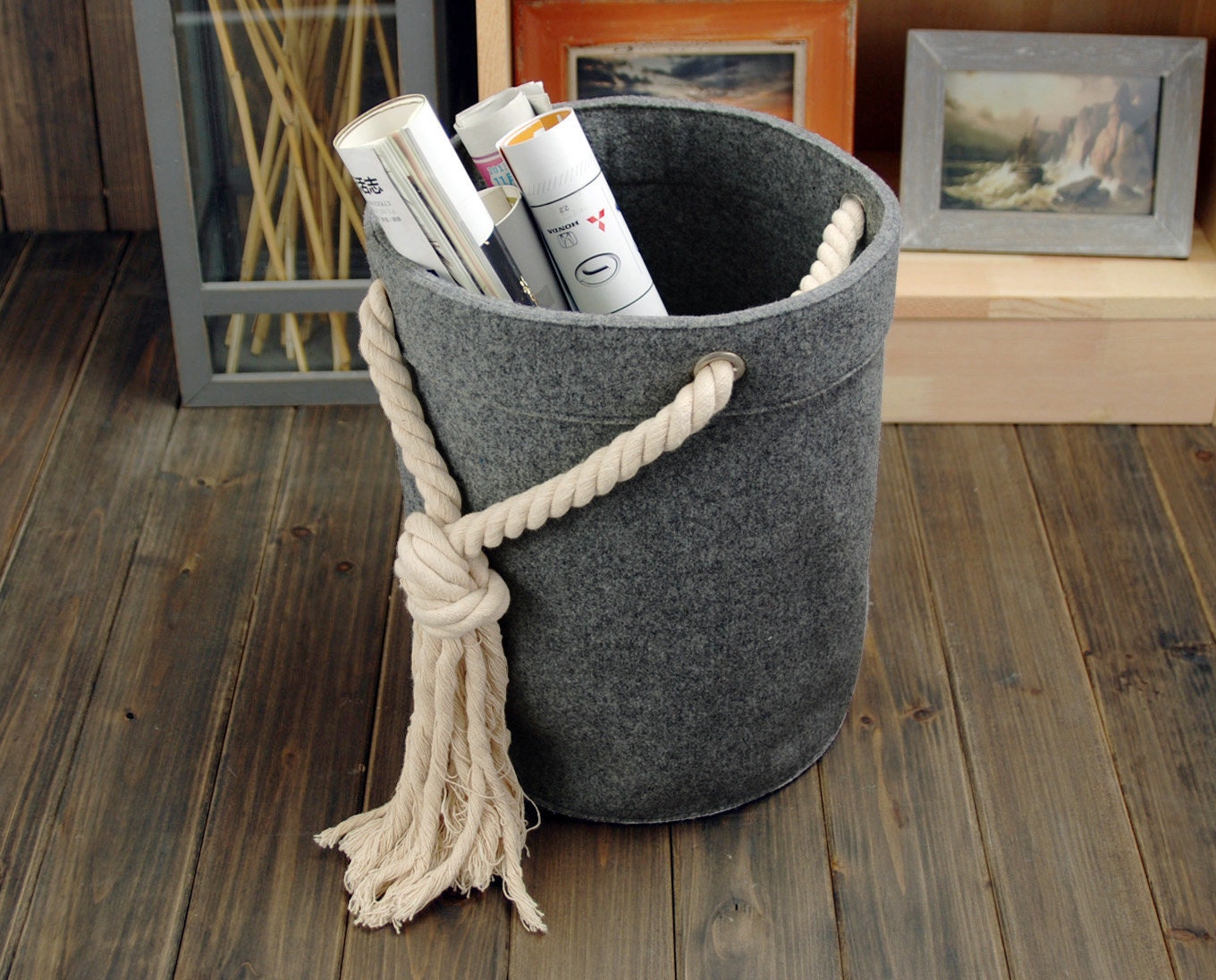 Felt Storage Box Container Bag Storage Box Houstehold Storage