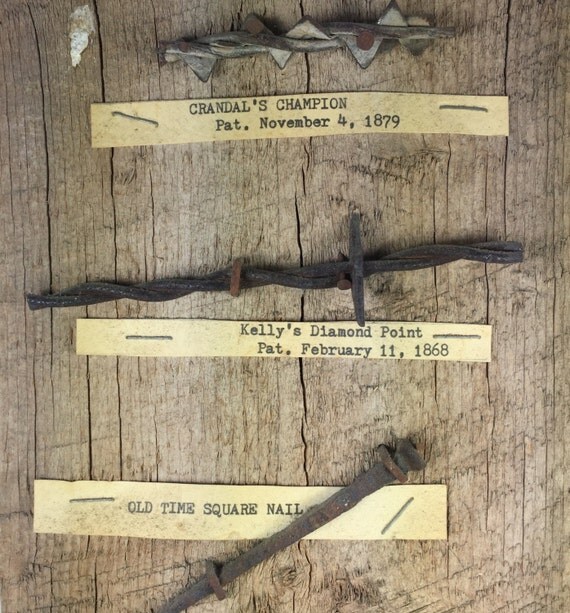 Barbed Wire Collection Wall Hanging by GentryAntiques on Etsy