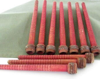 10 Vintage Thread Spools