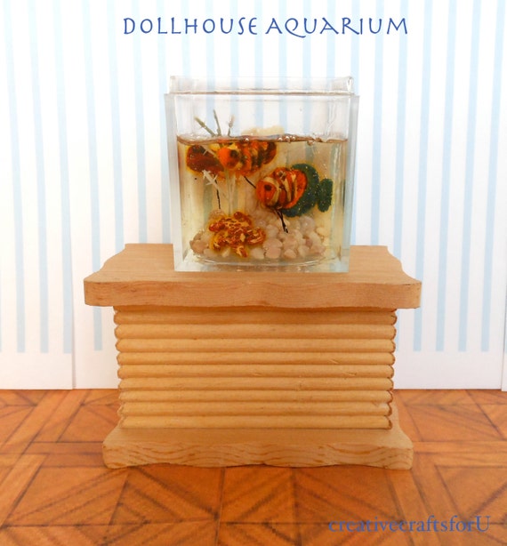 Dollhouse Aquarium Saltwater Fish Tank by creativecraftsforU