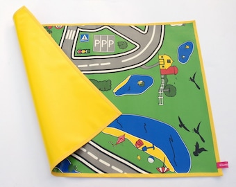 oilcloth placemat / time base / desk pad