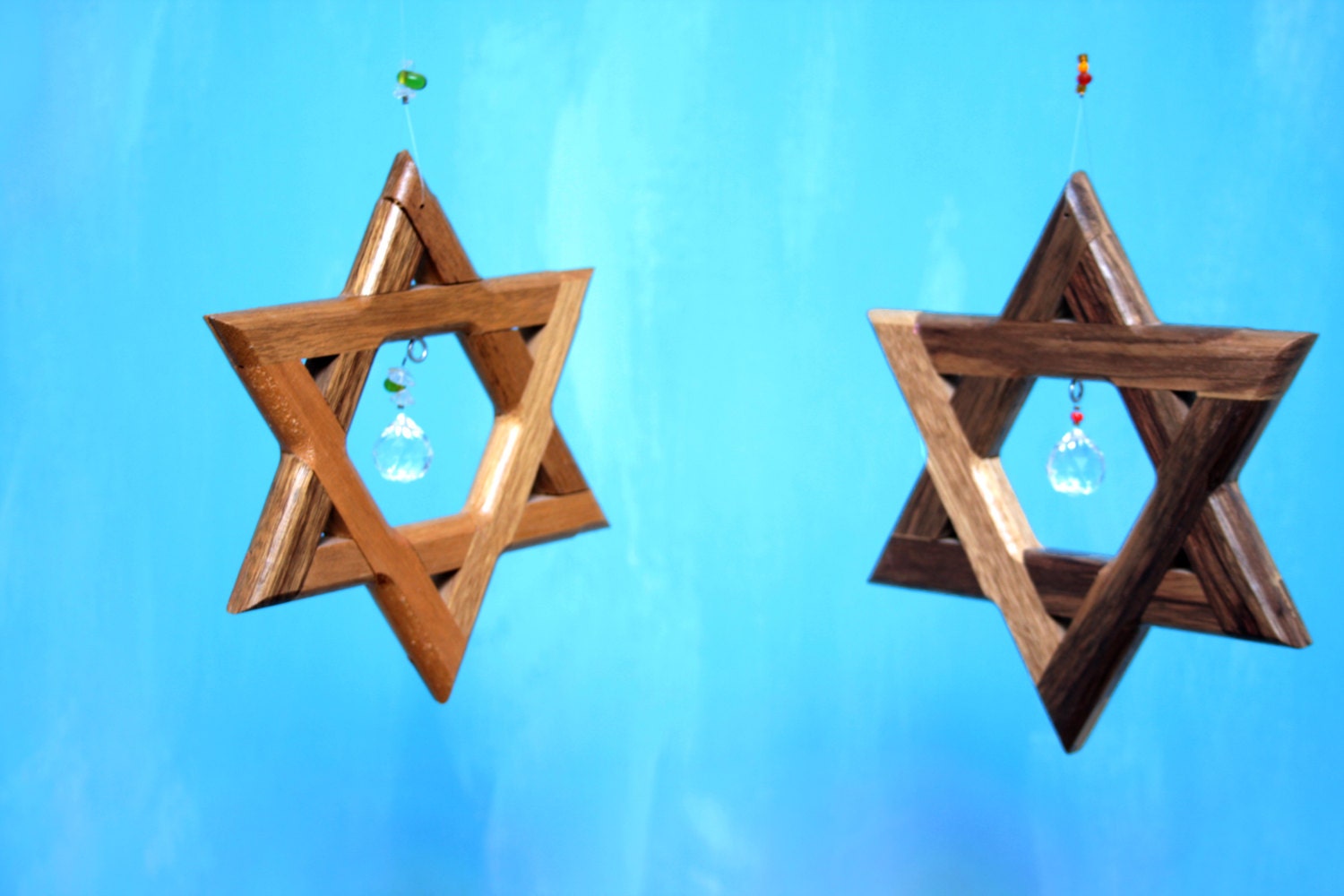 Wooden star of David // Star of David // by JerusalemChimes