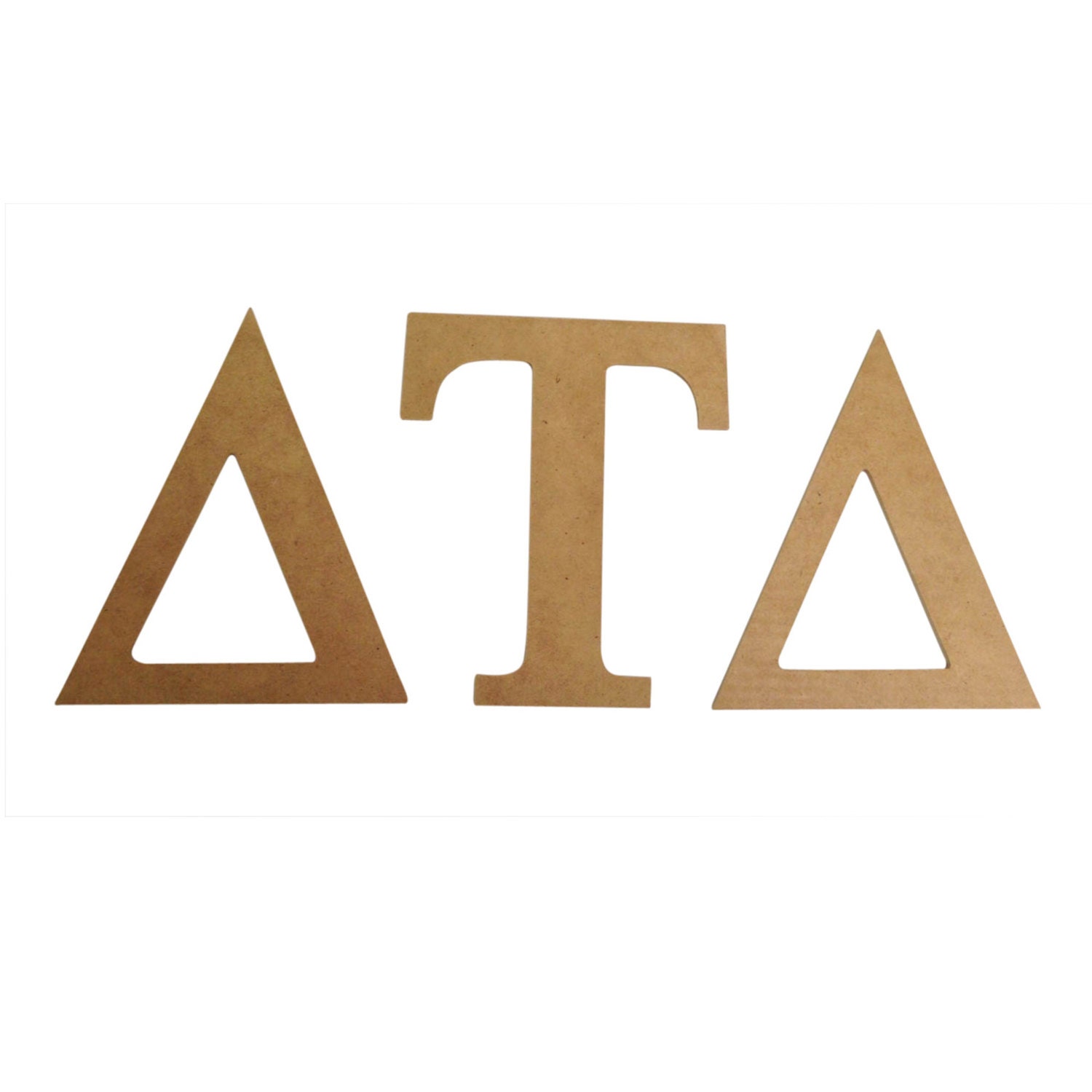 Delta Tau Delta 7 5 Unfinished Wood Letter Set