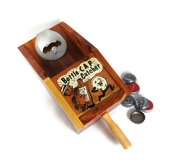 Vintage Bottle Cap Catcher Drink and Barware Retro